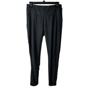 Avia Pants Women’s M 8-10 Gray Activewear Athletic Fitted Logo Yoga Leggings